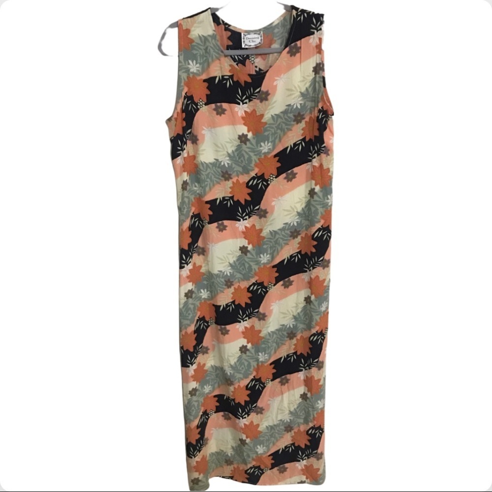Floral Sleeveless Maxi Dress